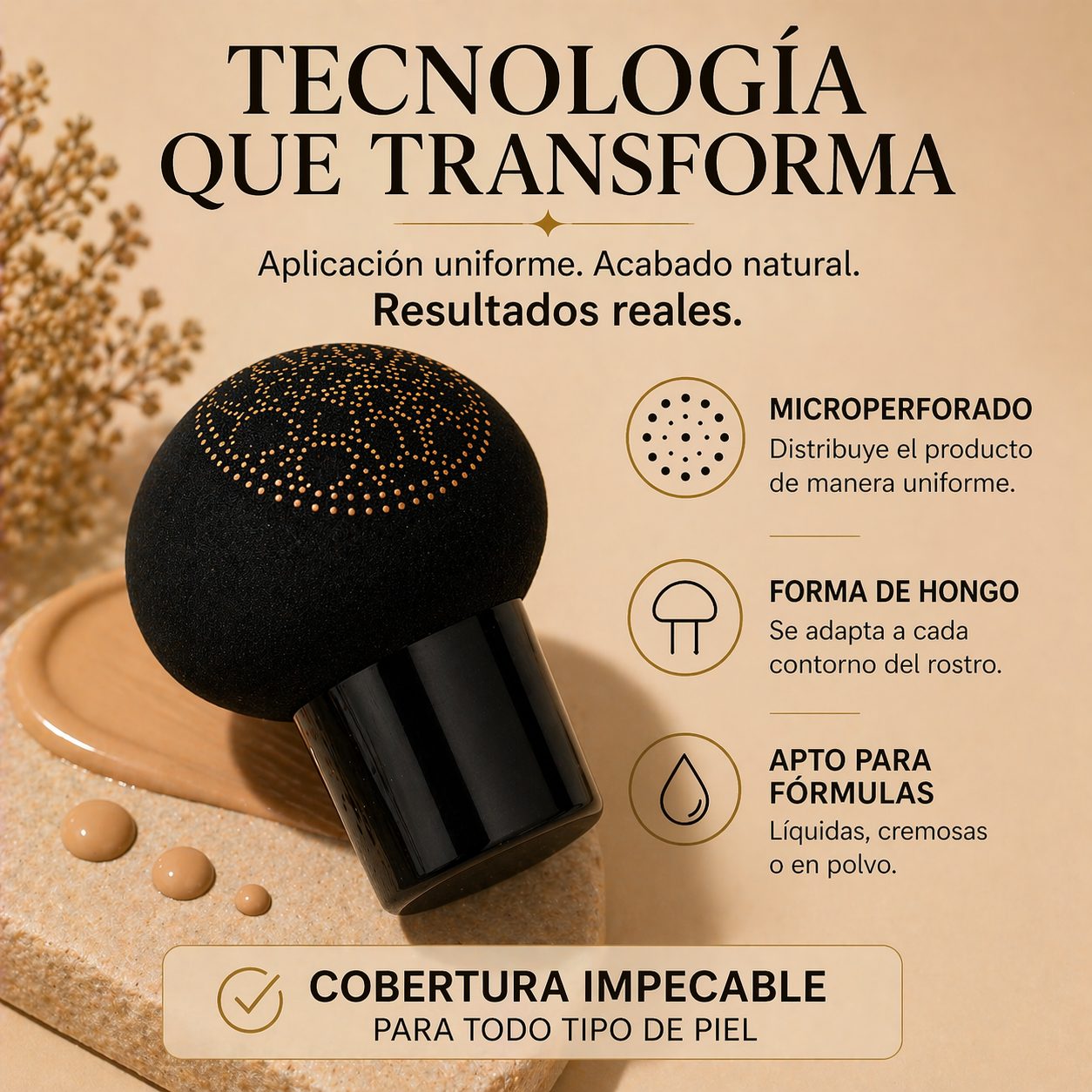 Clara Tierra - Base de Maquillaje Air Cushion