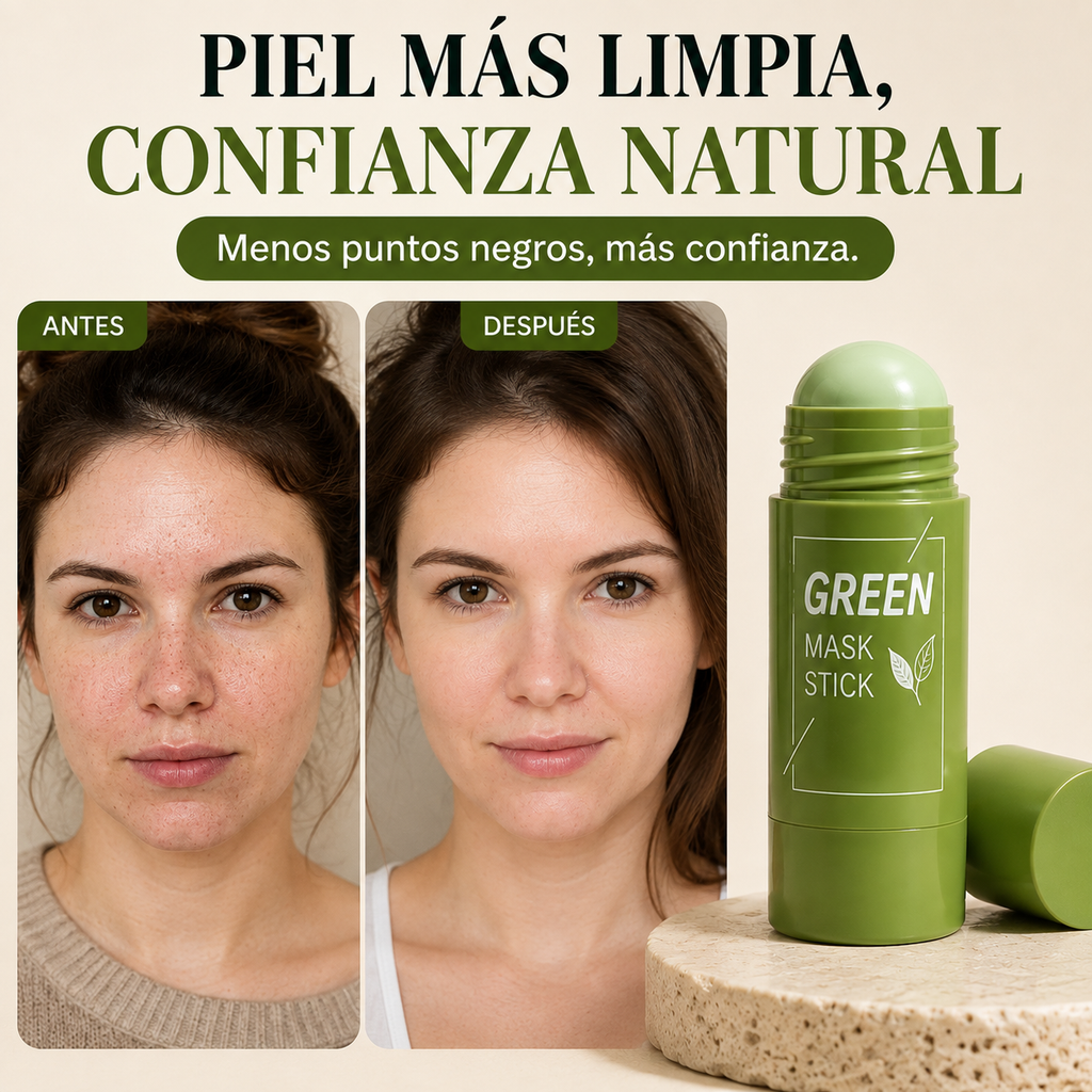 Mascarilla Purificante en Barra de Té Verde