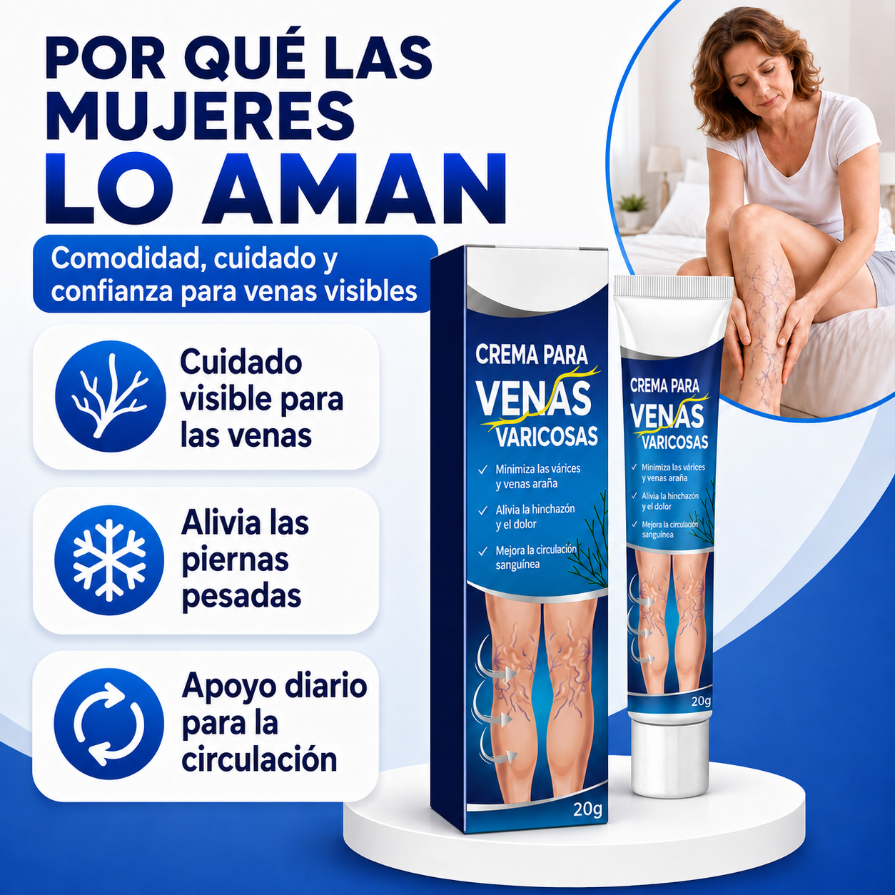 Clara Tierra - Crema Para Venas Varicosas