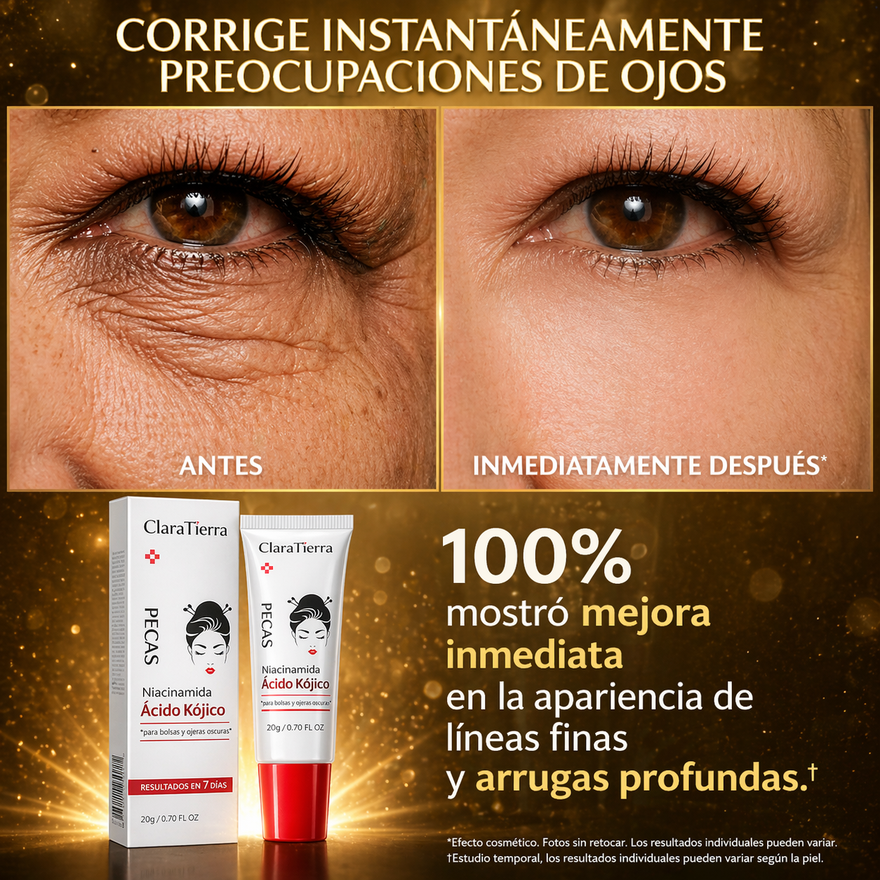 ClaraTierra Ojos Lift – Efecto visible inmediato | 2x1 HOY