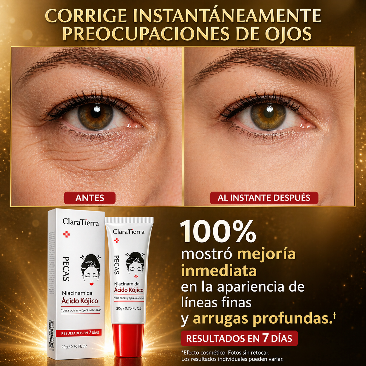 ClaraTierra Ojos Lift – Efecto visible inmediato | 2x1 HOY