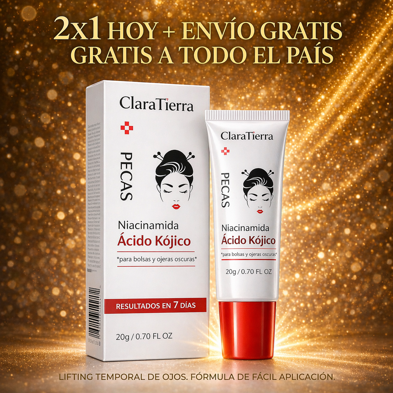 ClaraTierra Ojos Lift – Efecto visible inmediato | 2x1 HOY