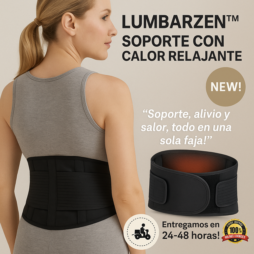 LumbarZen™ – Soporte con Calor Relajante
