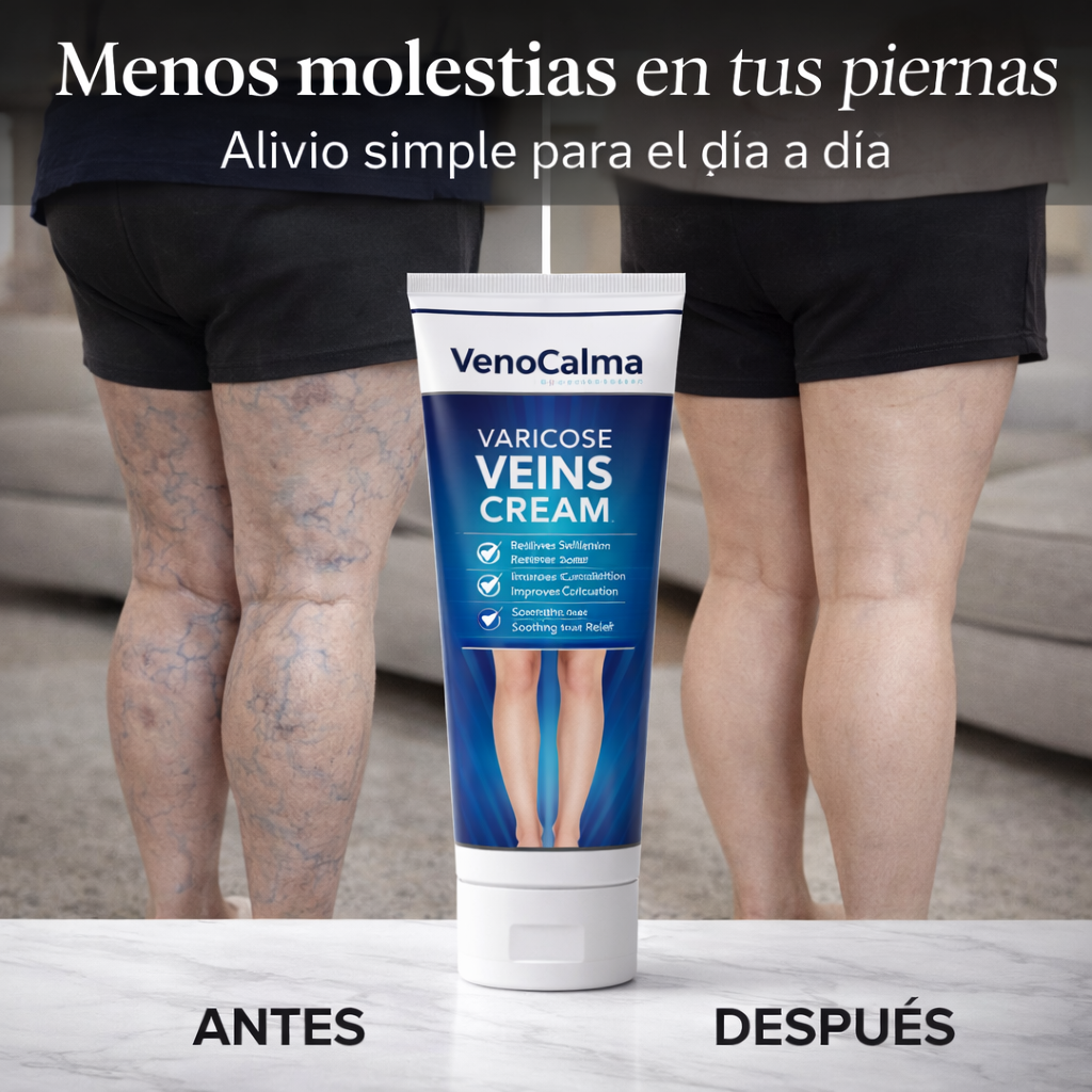 VenoCalma - Alivio diario para piernas cansadas y pesadas