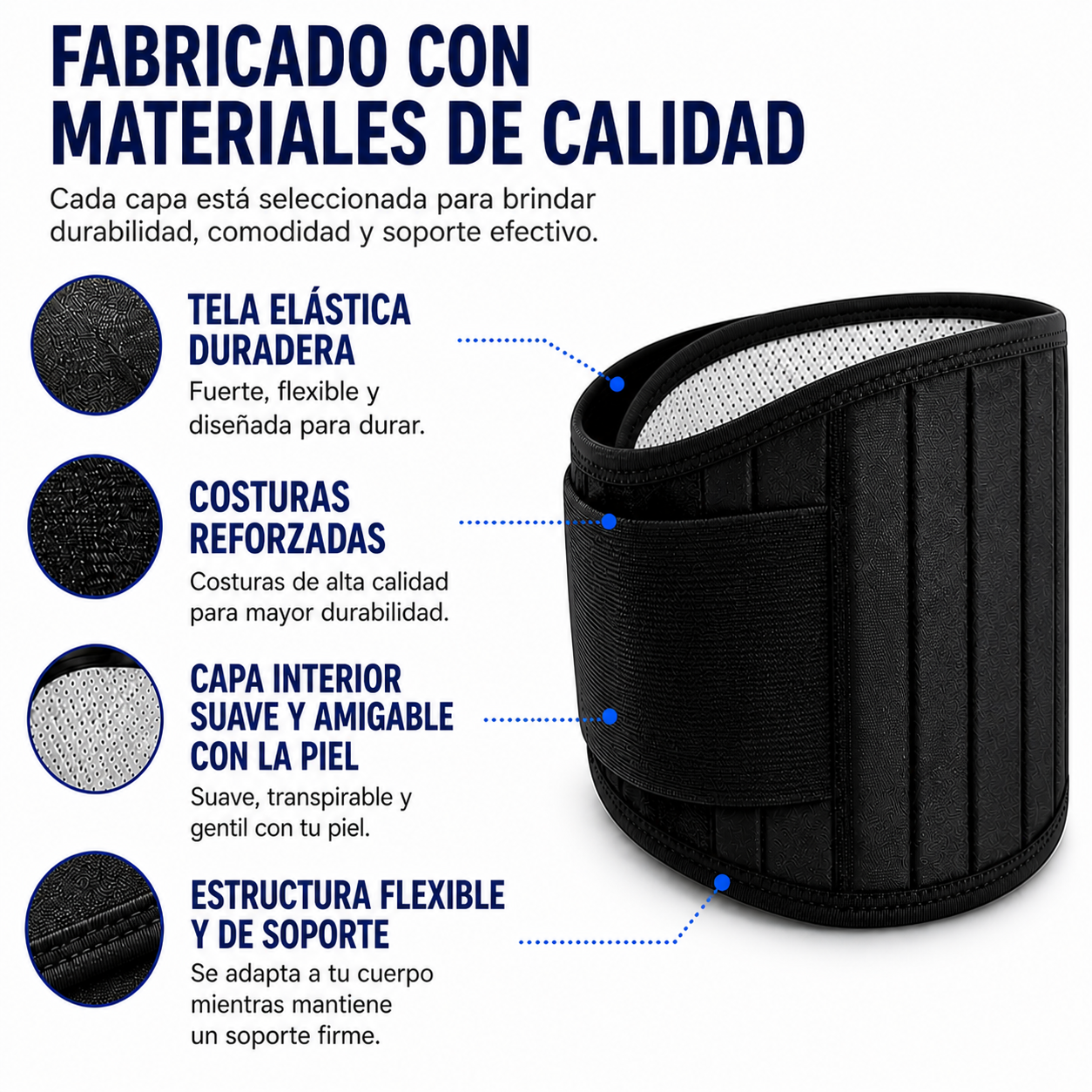 Clara Tierra - Faja de Soporte Lumbar