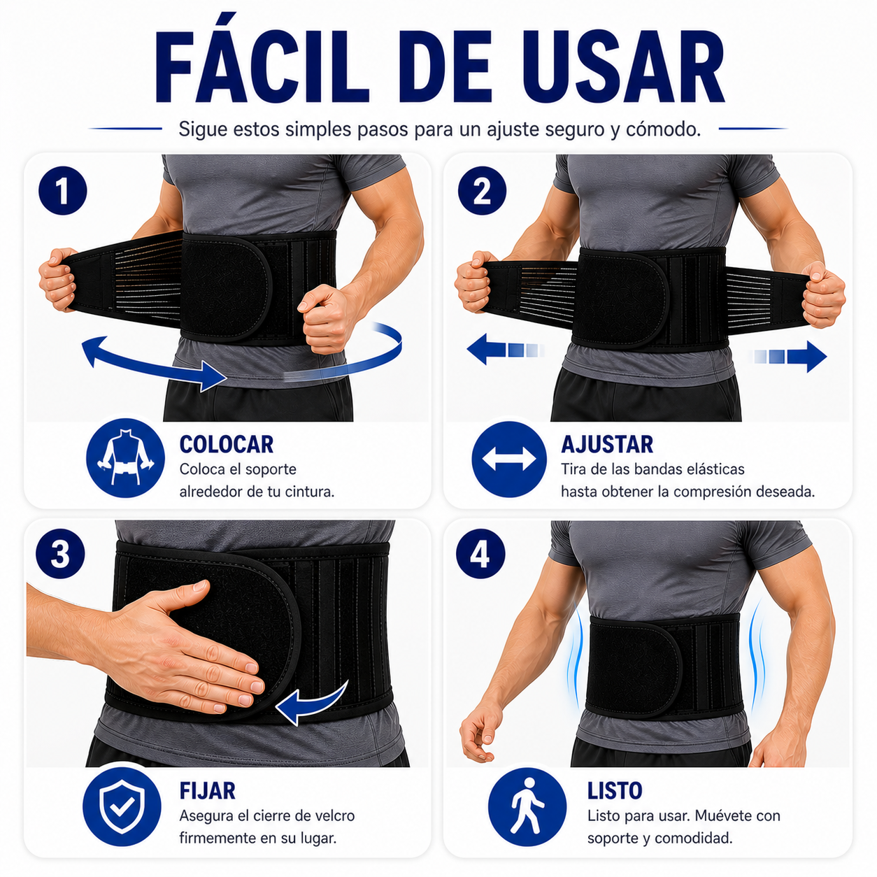 Clara Tierra - Faja de Soporte Lumbar