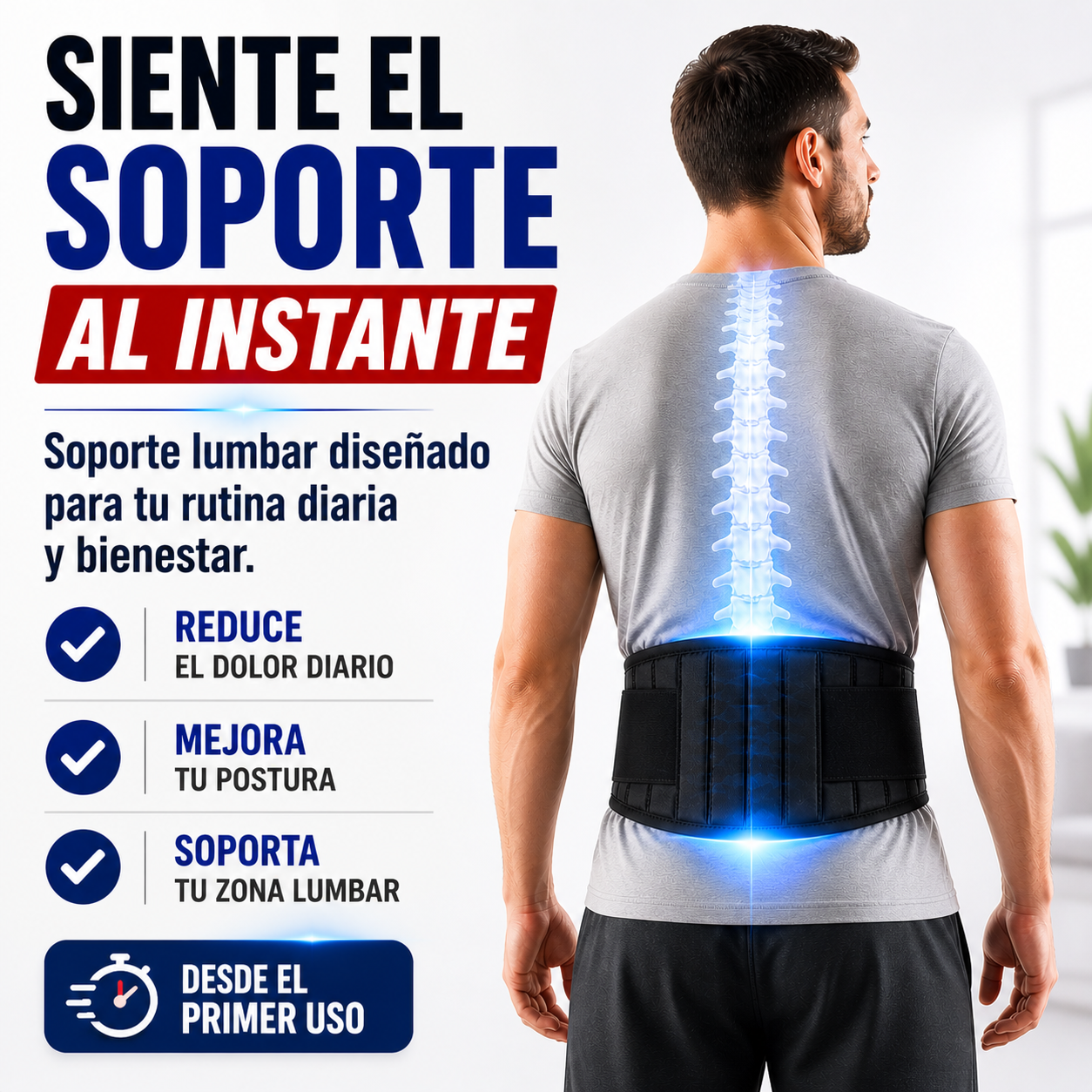 Clara Tierra - Faja de Soporte Lumbar