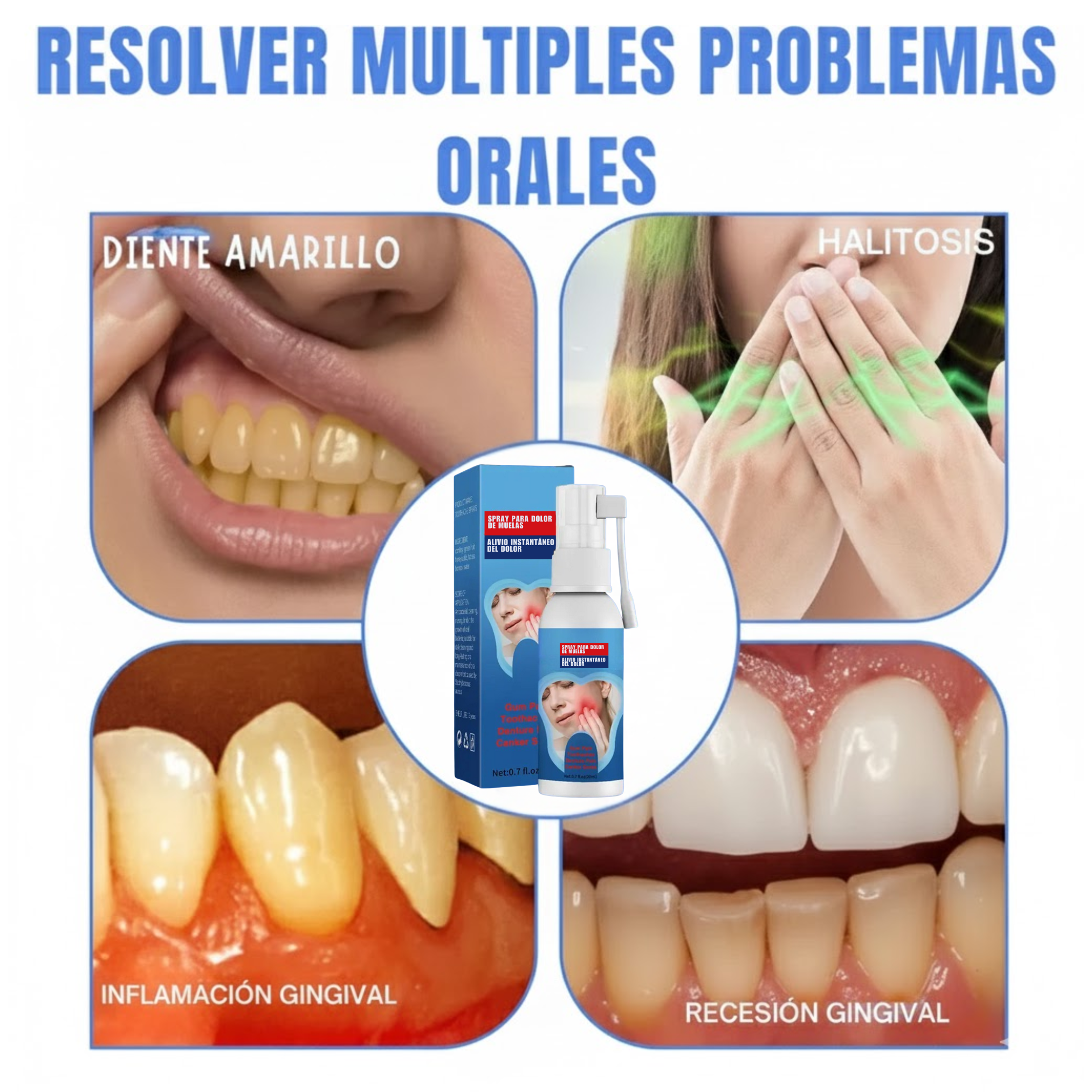 CalmaSmile™ - Alivio rápido para el dolor de dientes, encías y dentaduras.