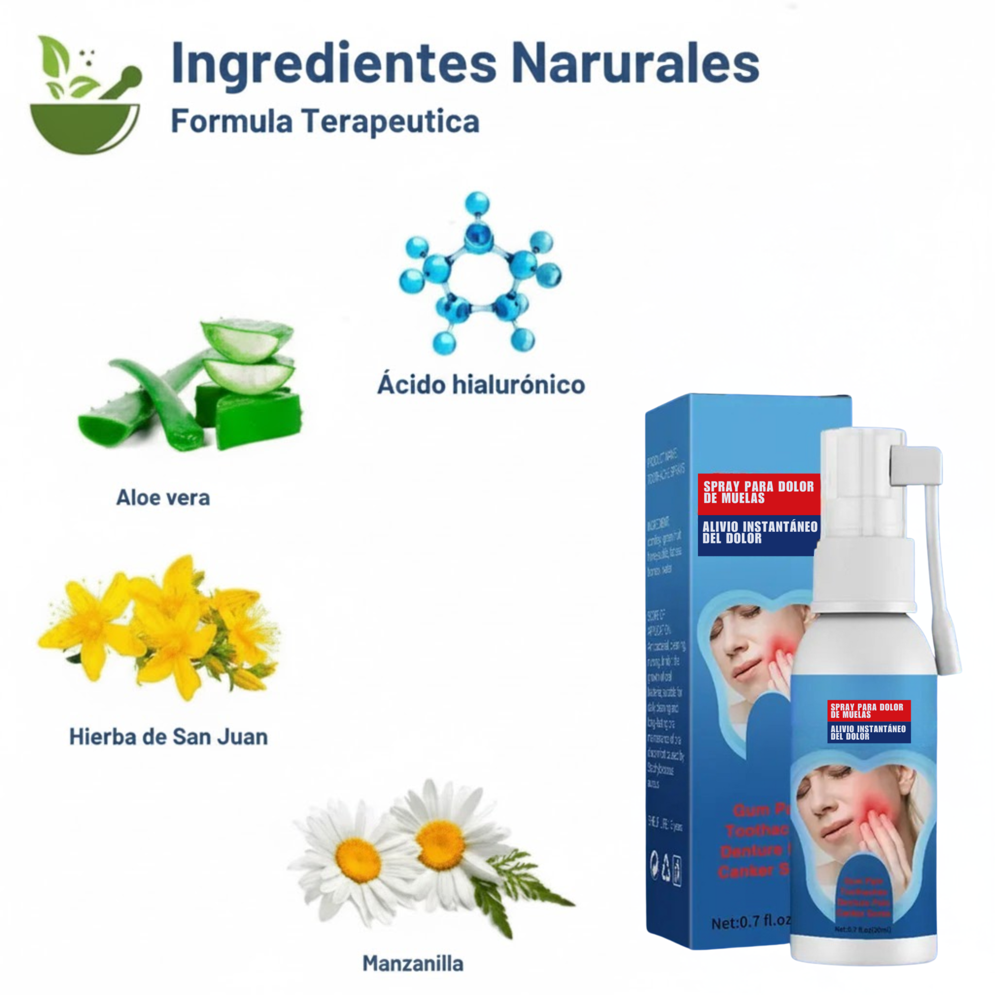 CalmaSmile™ - Alivio rápido para el dolor de dientes, encías y dentaduras.