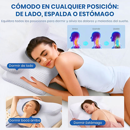 Almohada Cervical Ergonómica – Duerme Mejor, Despierta Sin Dolor
