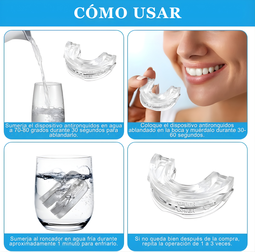 Protector bucal antironquidos: Duerme en silencio y despierta renovado
