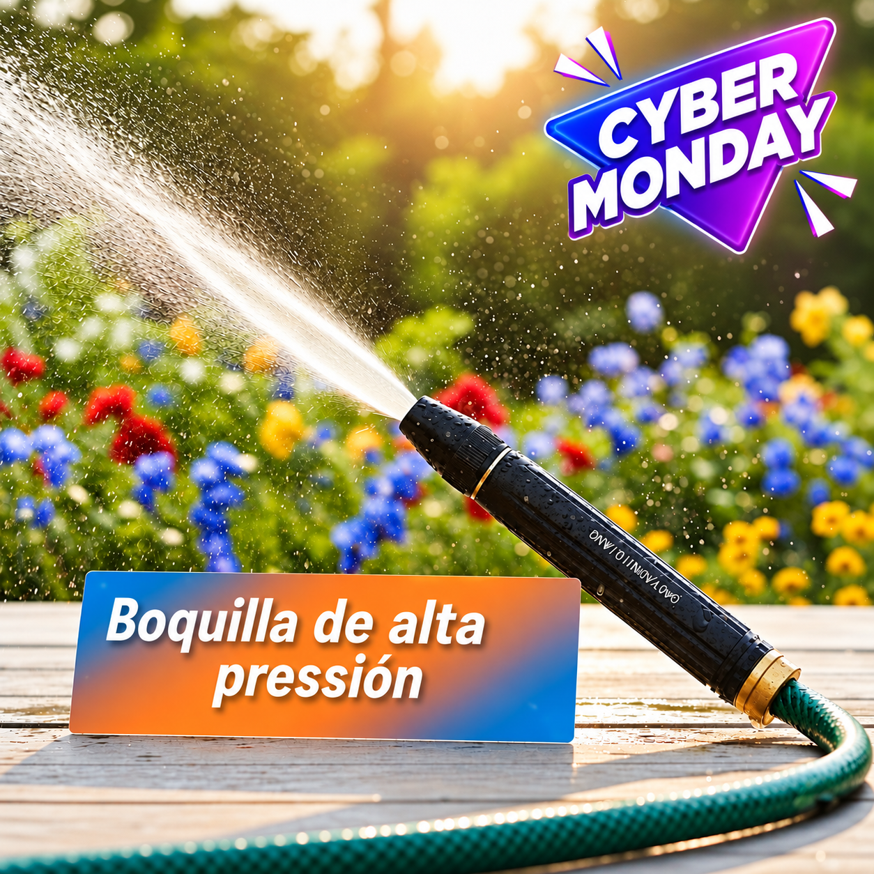 Boquilla de alta presión: convierte cualquier manguera en una hidrolavadora al instante