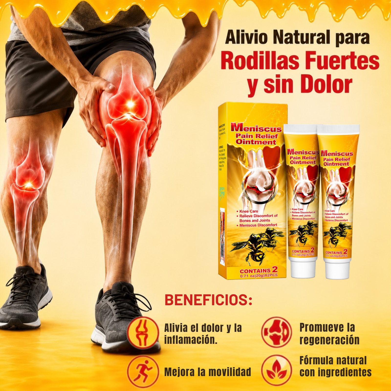 Crema Para Meniscos - Por Fin Movete Sin Dolor Constante En Las Articulaciones