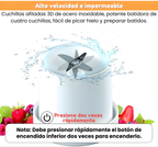Mini licuadora portátil: licúe en cualquier lugar y en cualquier momento: ¡nutrición fresca para llevar!