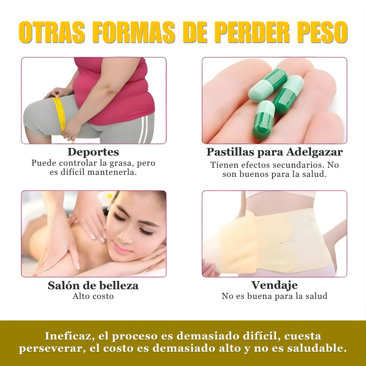Parches Reductores – Quemador de grasa abdominal natural que actúa mientras duermes