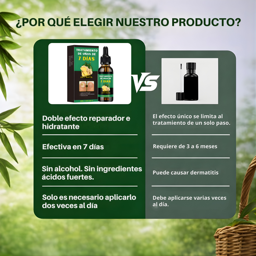 Tratamiento para hongos en las uñas: uñas más sanas, limpias y fuertes desde la raíz.