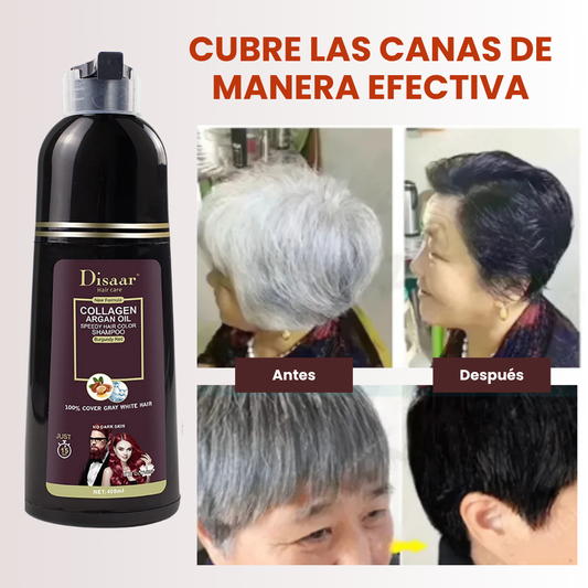 Shampoo que Cubre las Canas al Instante – 100% Natural y Seguro