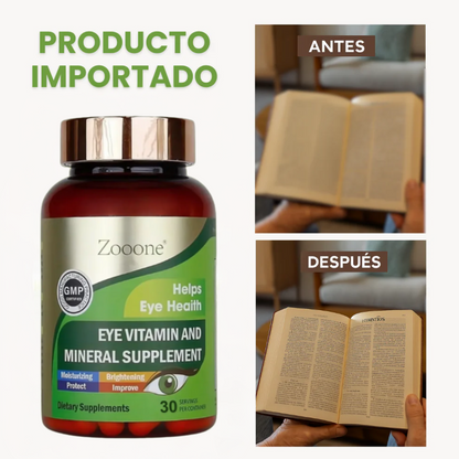 Zooone® Visión Plus – Luteína y Zeaxantina para Ojos Sanos y Claros