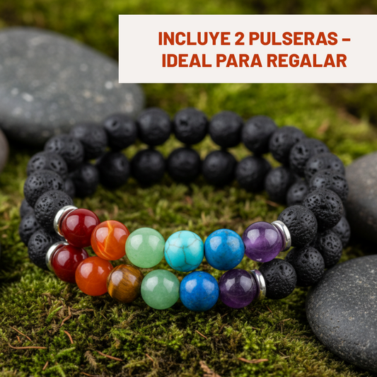 Pulsera 7 Chakras – Equilibrio, Energía y Bienestar (2×1 Oferta Especial)