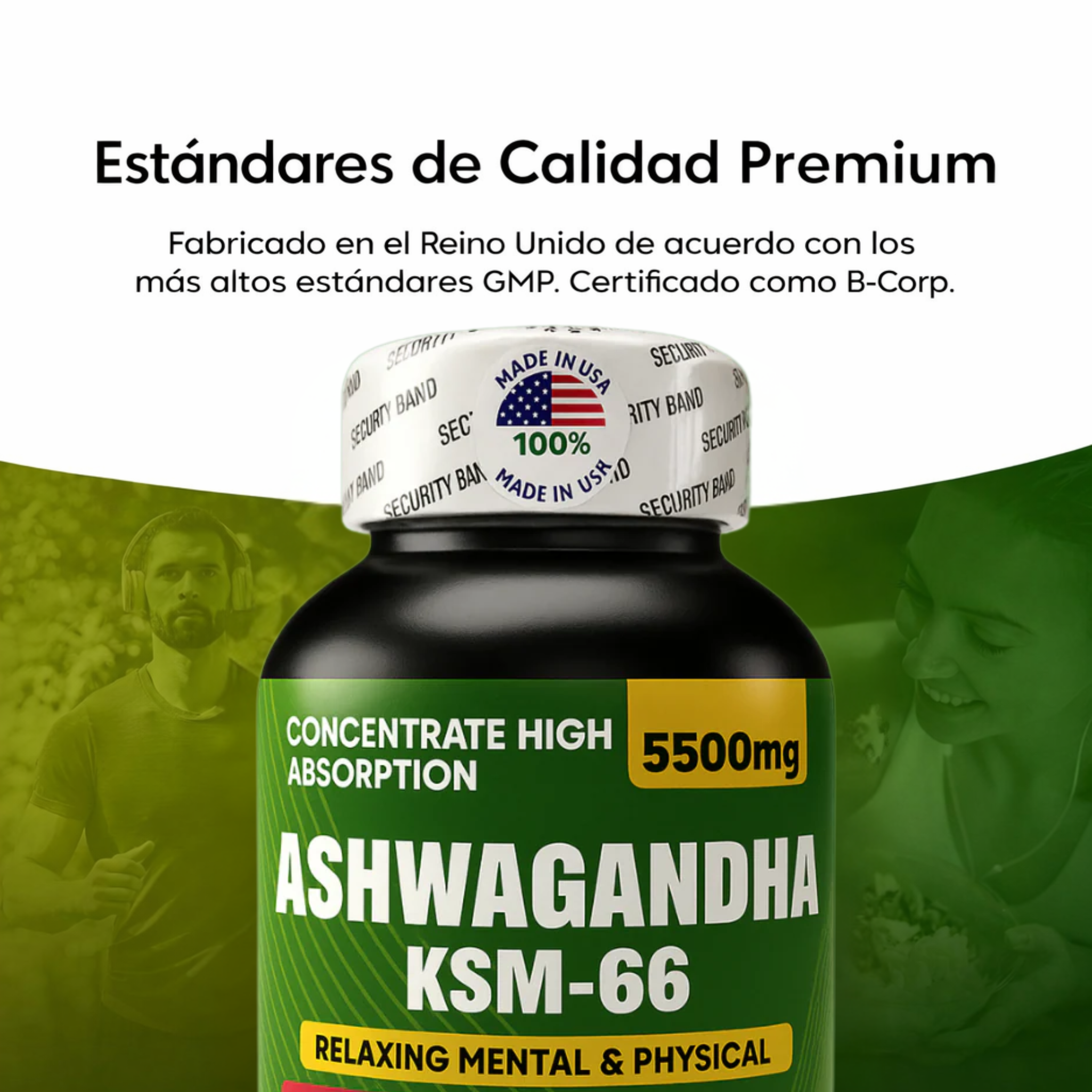 Ashwagandha KSM-66 - Mente en calma. Cuerpo fuerte. Equilibrio real.