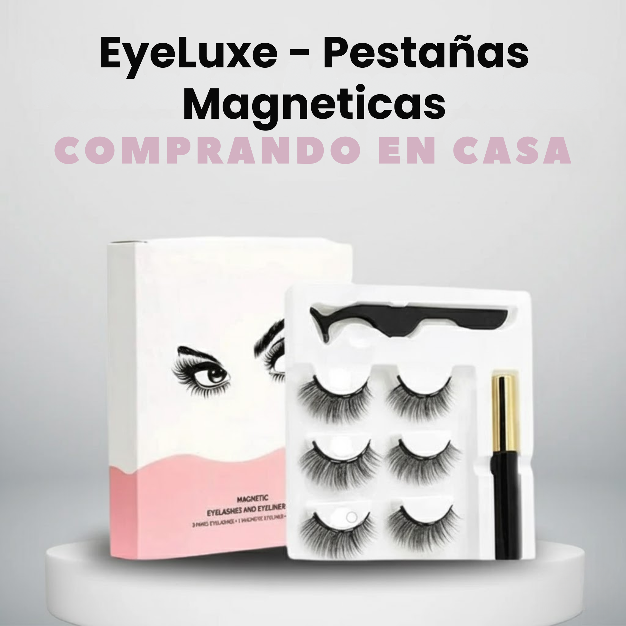 EyeLuxe - Pestañas Magnéticas reutilizables (Pack 3 pares)