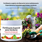 Fertilizante Orgánico Granulado para Verduras y Flores – Alta en Potasio