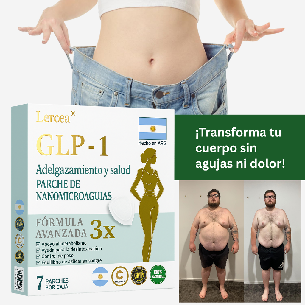 Lercea® Parche Adelgazante de Nanomicroagujas – Pérdida de Peso Rápida y Control del Azúcar sin Dolor