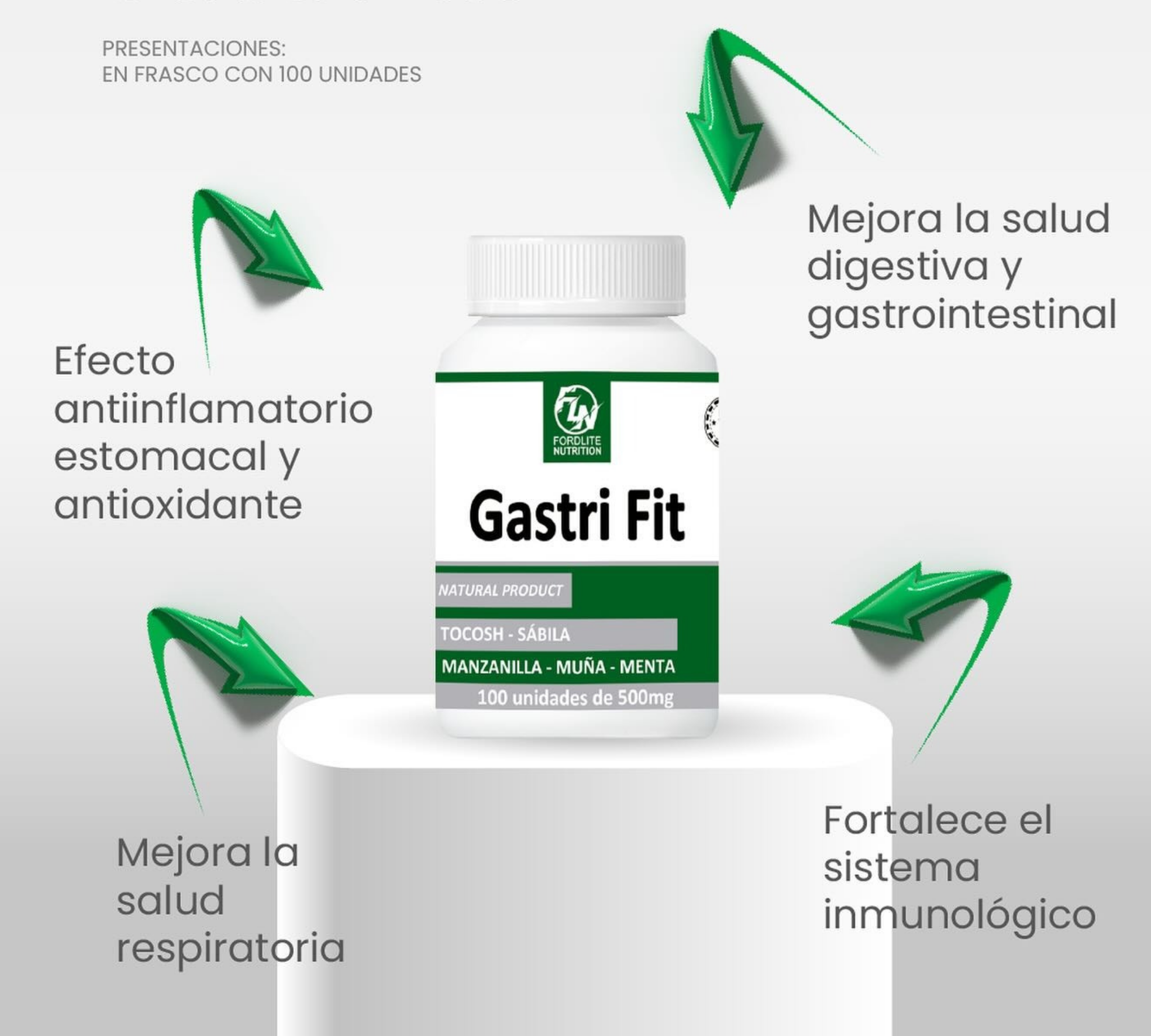 Gastri Fit® – Cápsulas Naturales para Gastritis, Reflujo y Digestión Saludable
