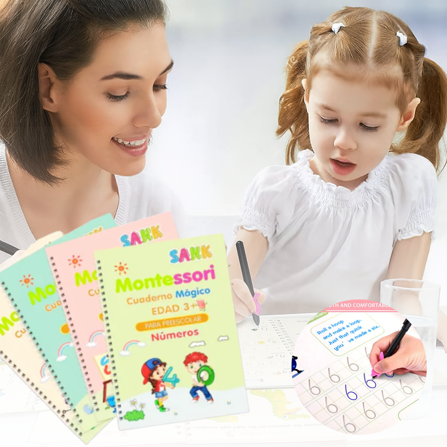 Set Educativo Reutilizable para Niños – Escritura, Lectura y Diversión
