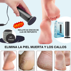 Lima Eléctrica para Pies + 60 Discos de Repuesto GRATIS – Elimina Callos y Durezas al Instante