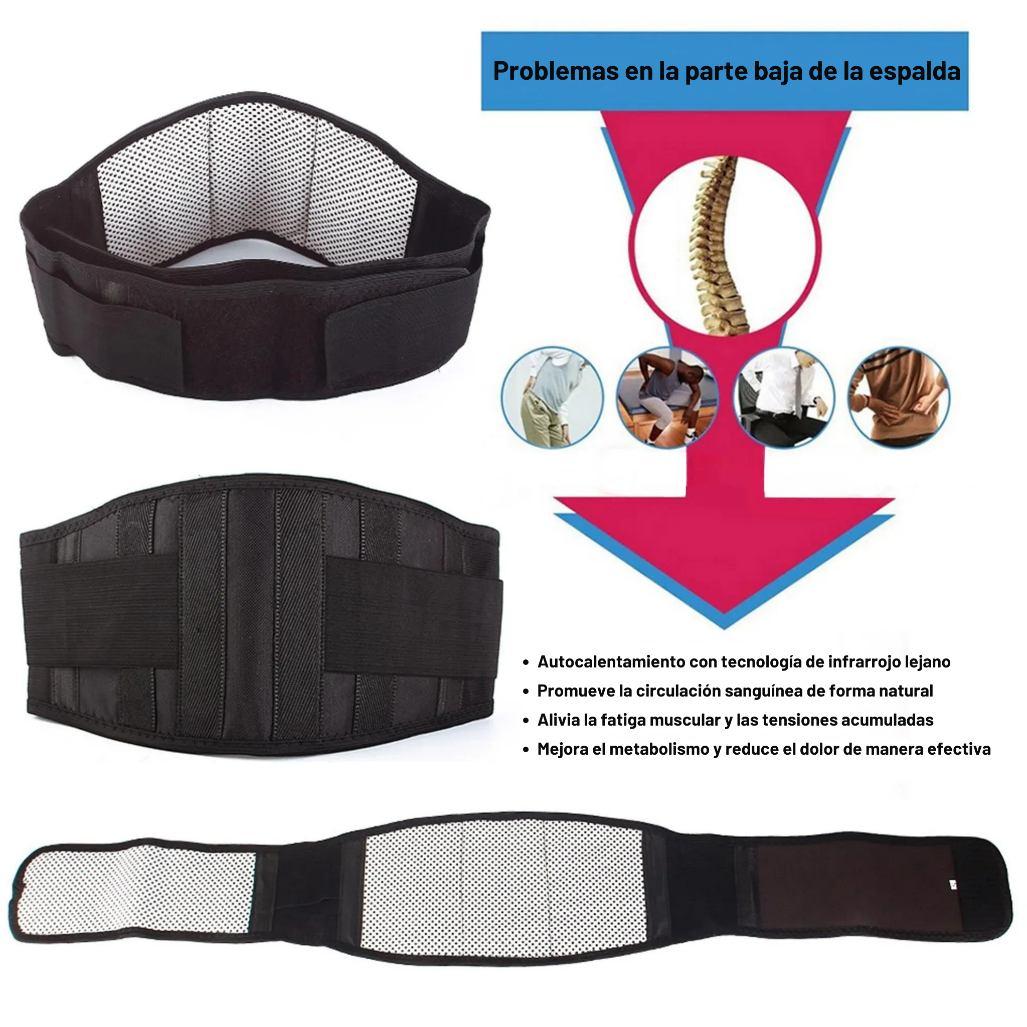 Soporte Térmico Espalda Sana™ – Dile Adiós al Dolor en Minutos