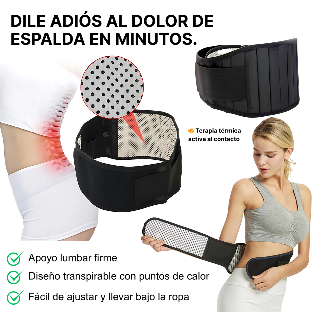 Soporte Térmico Espalda Sana™ – Dile Adiós al Dolor en Minutos