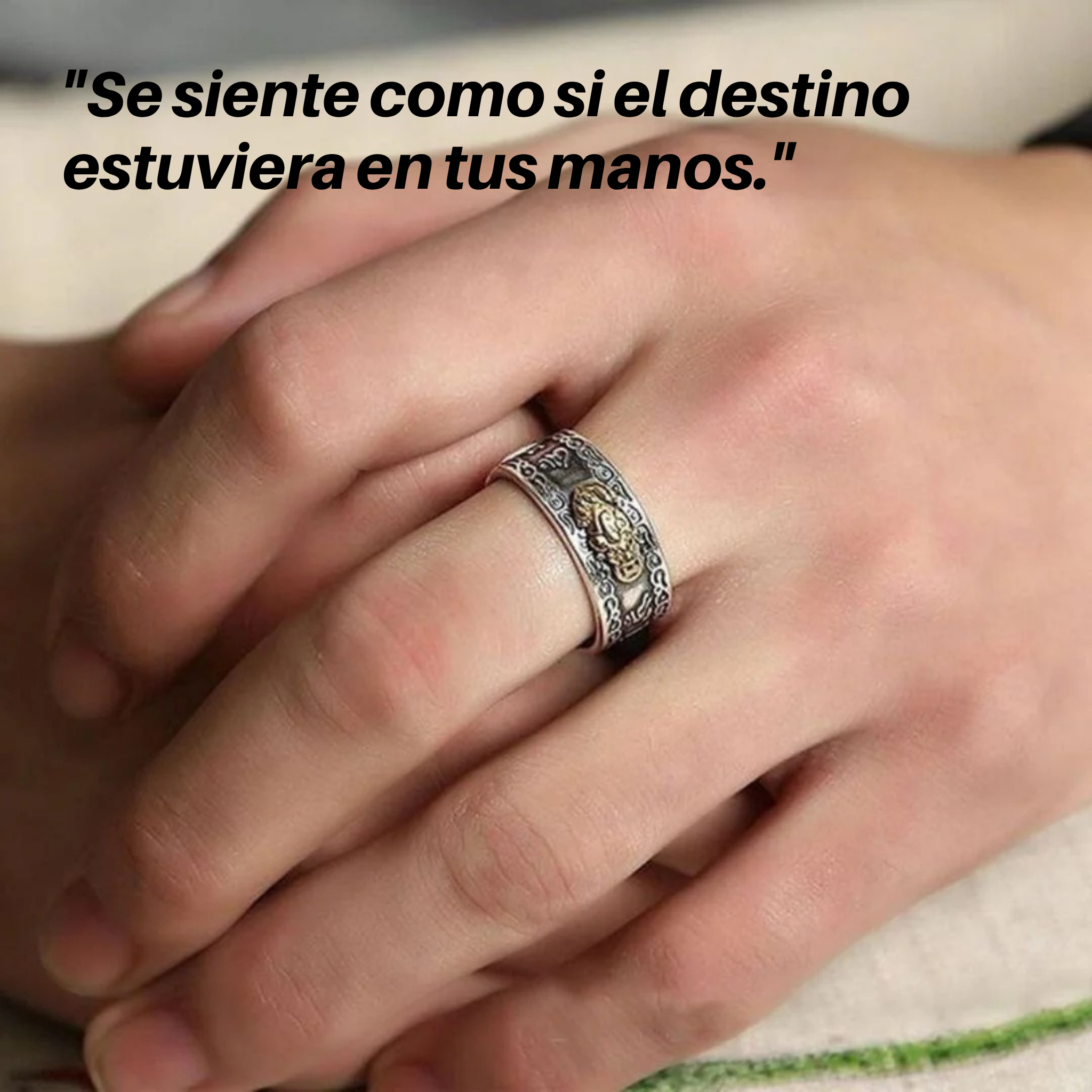 Anillo Energético Pixiu – Atrae Dinero, Suerte y Protección