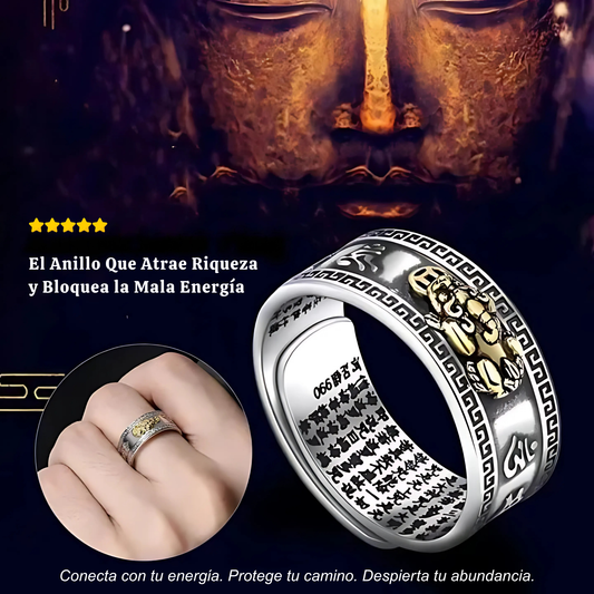 Anillo Energético Pixiu – Atrae Dinero, Suerte y Protección