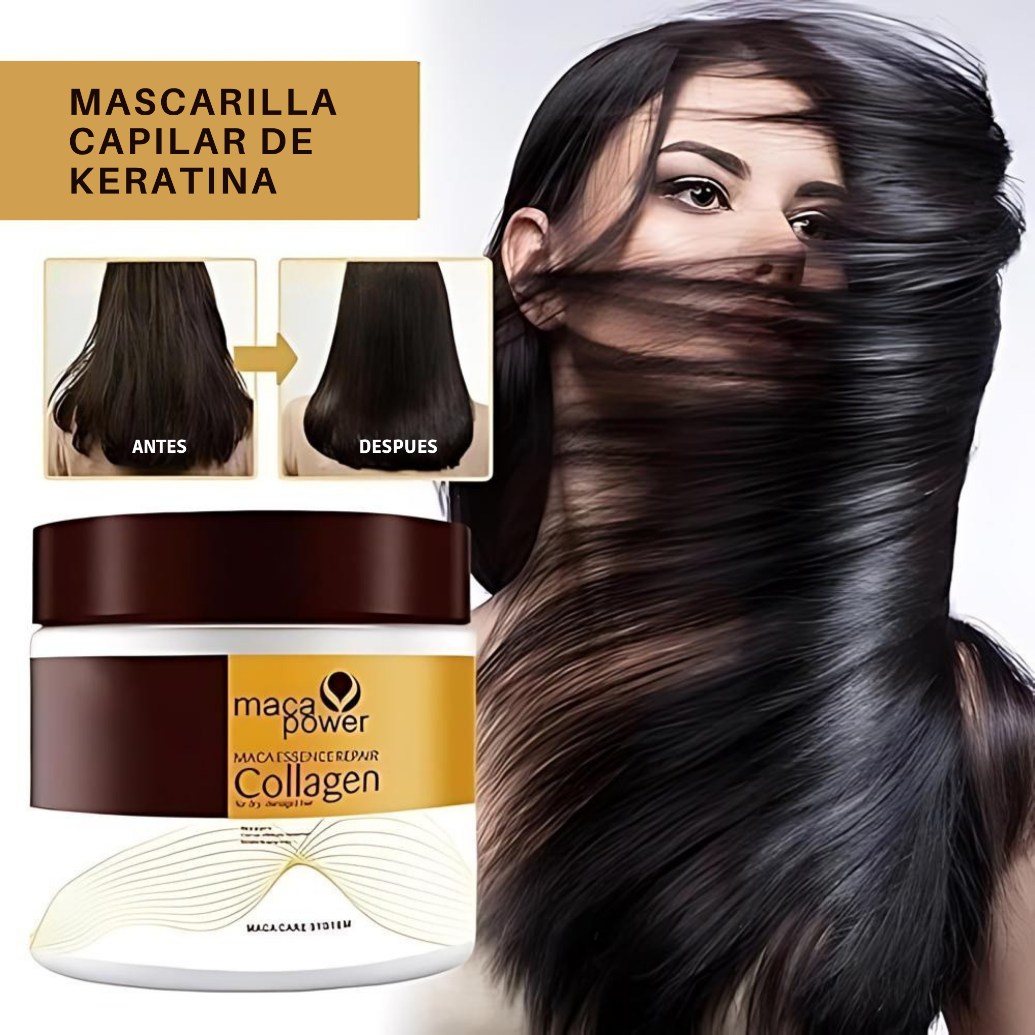Mascarilla Mágica 10 Min – Cabello Suave, Fuerte y Brillante al Instante