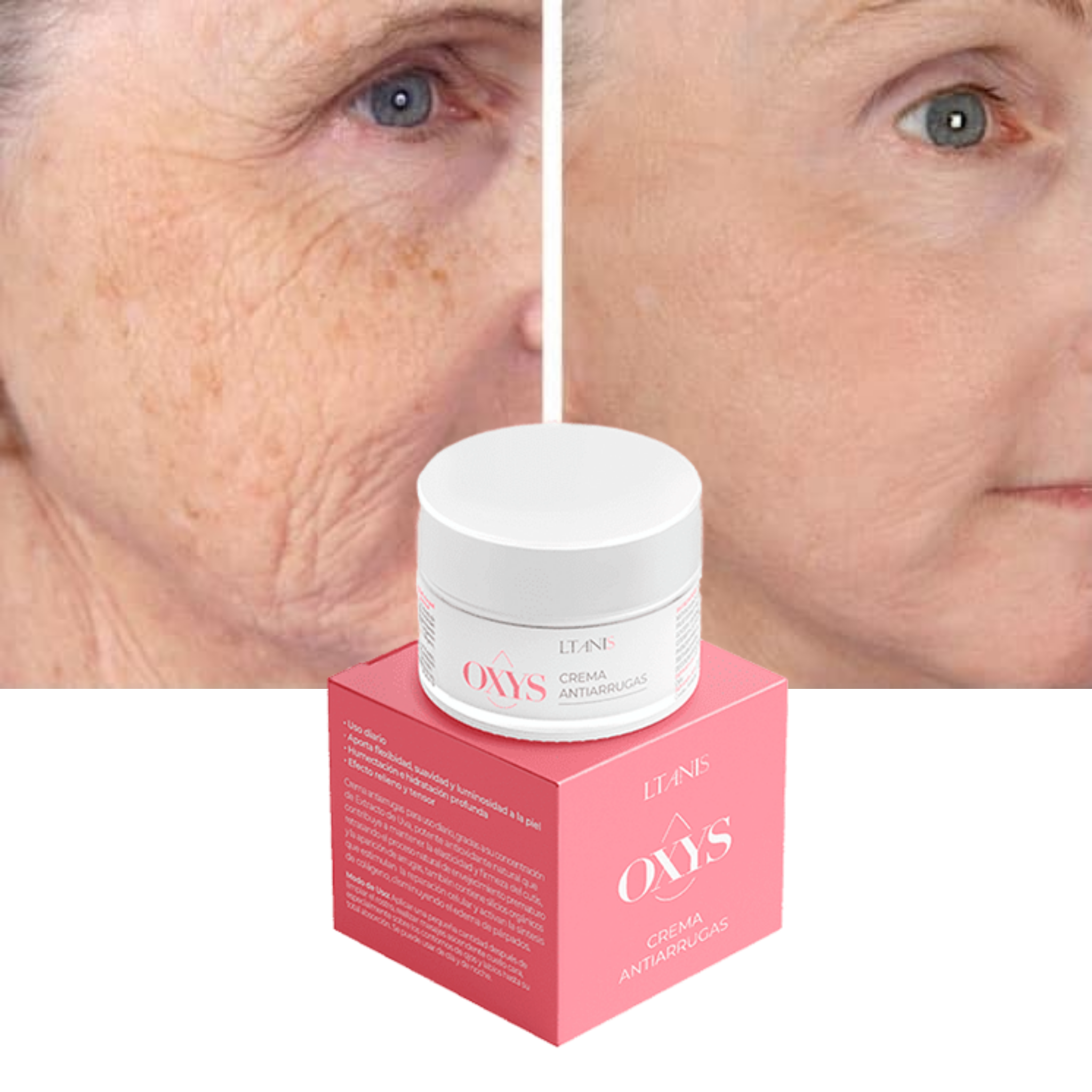OXYS® Crema Antiarrugas con Efecto Lifting Inmediato – Día y Noche