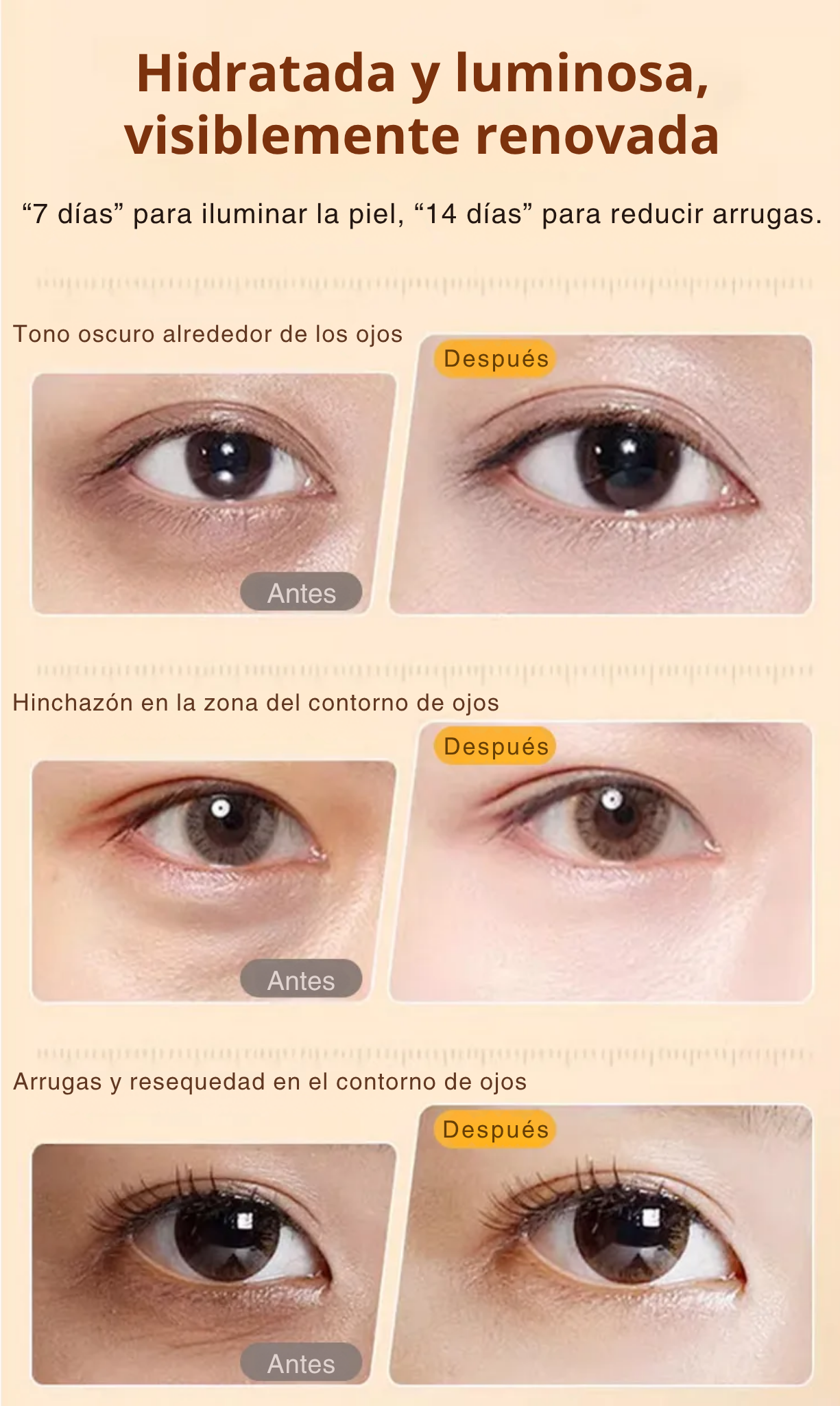 Sérum Contorno de Ojos Reafirmante con Luteína – Antiarrugas & Efecto Lifting Inmediato