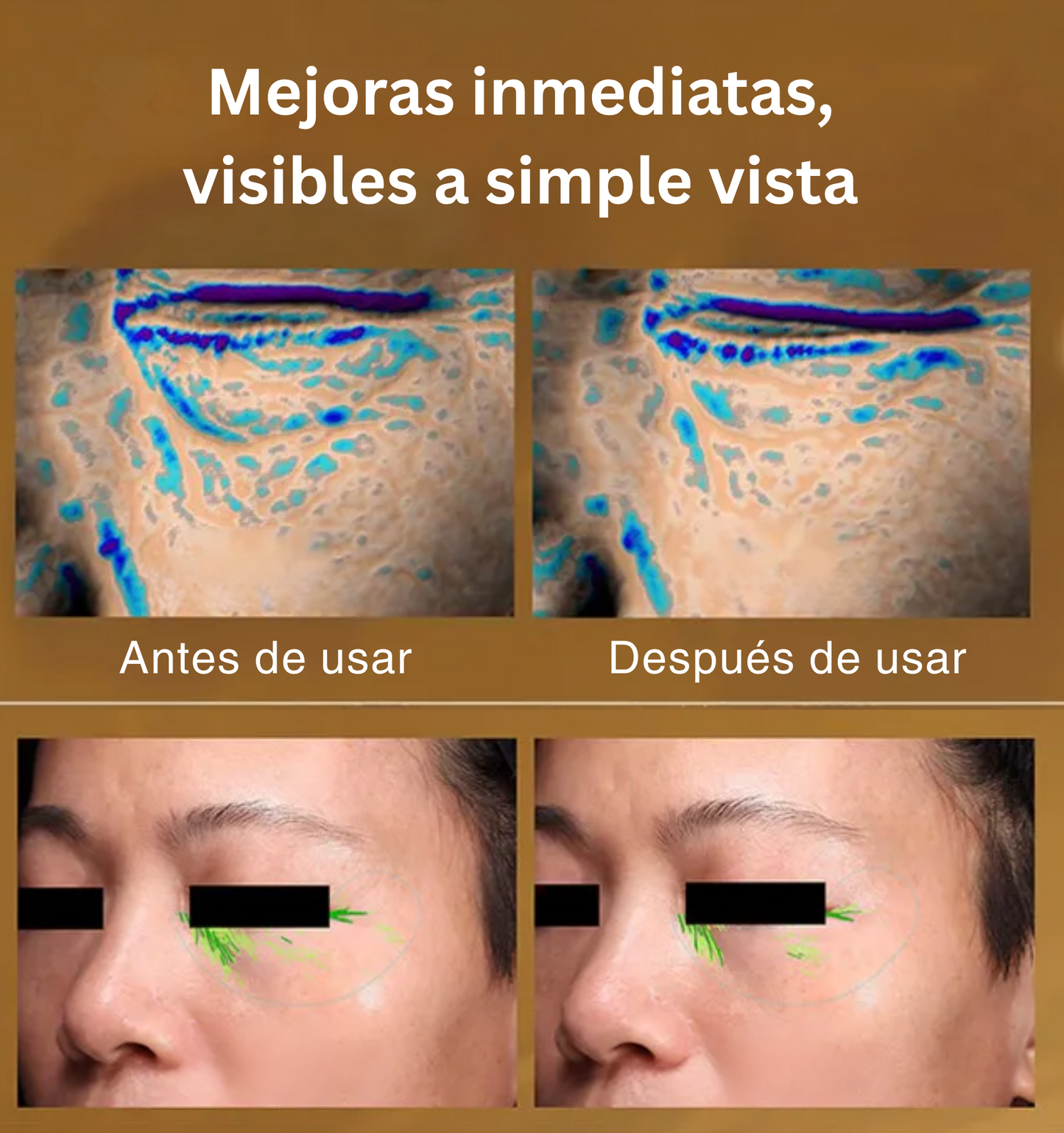 Sérum Contorno de Ojos Reafirmante con Luteína – Antiarrugas & Efecto Lifting Inmediato