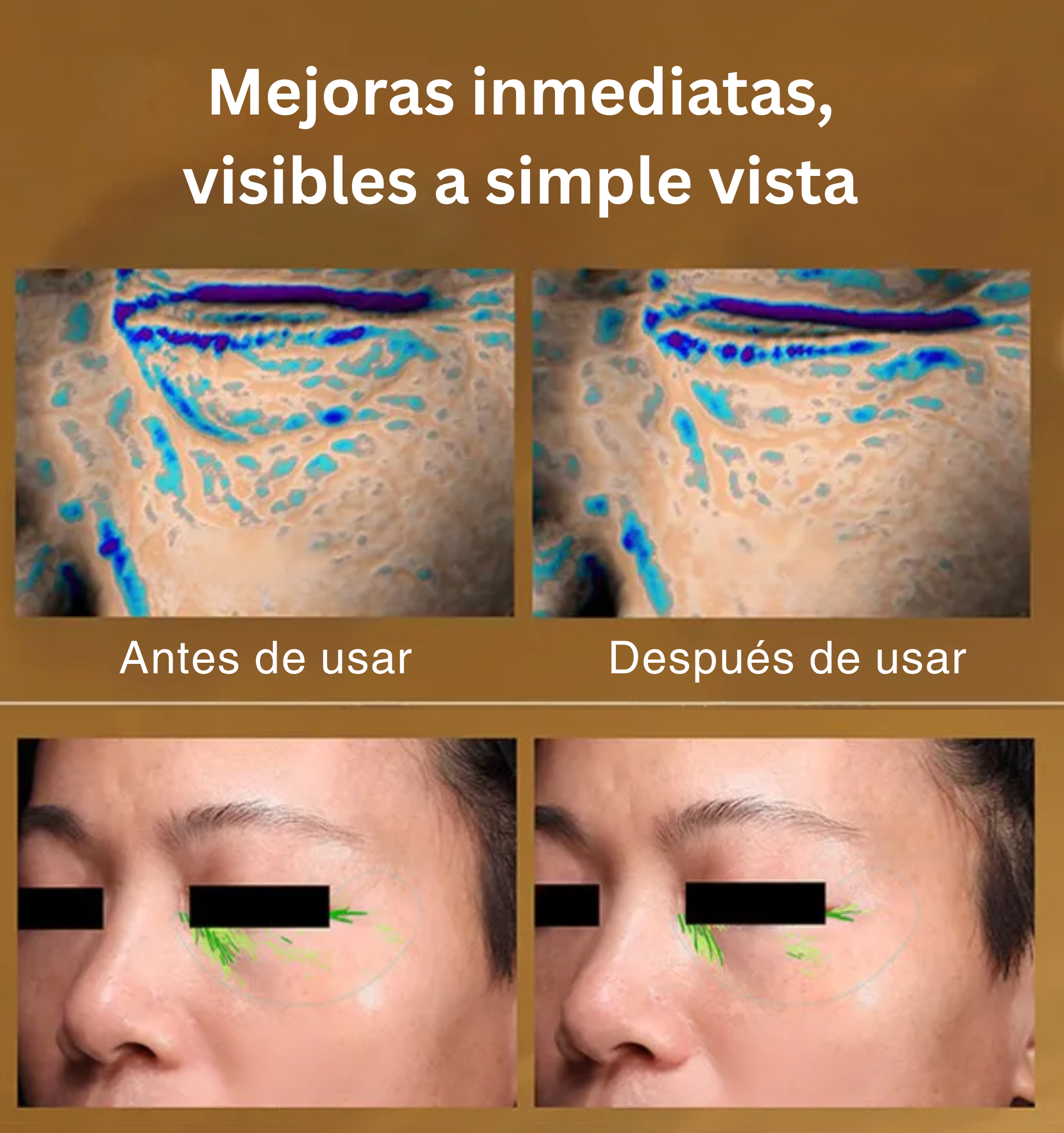 Roll-On Anti-Ojeras con Luteína – Hidratación y Lifting al Instante