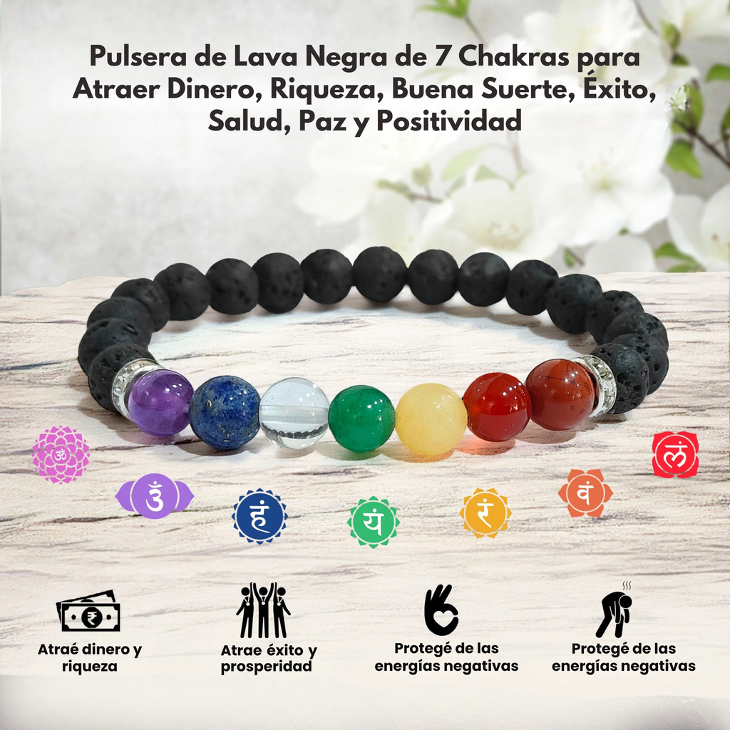 Pulsera de 7 Chakras — Llevá el equilibrio todos los días (Oferta 2x1)