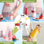 Mini licuadora portátil: licúe en cualquier lugar y en cualquier momento: ¡nutrición fresca para llevar!