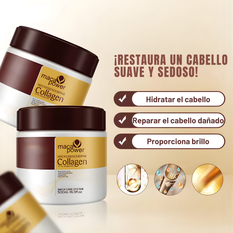 Mascarilla capilar profesional – Reparación profunda con colágeno y aceite de argán