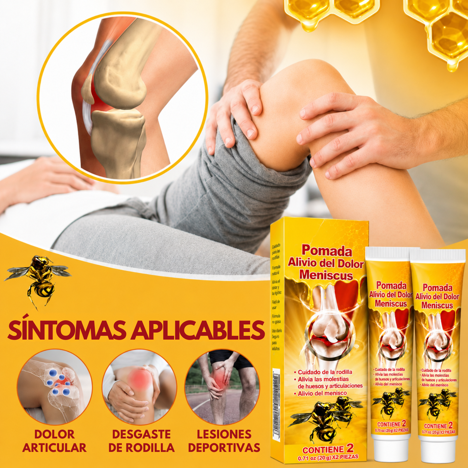 Crema Para Meniscos - Por Fin Movete Sin Dolor Constante En Las Articulaciones