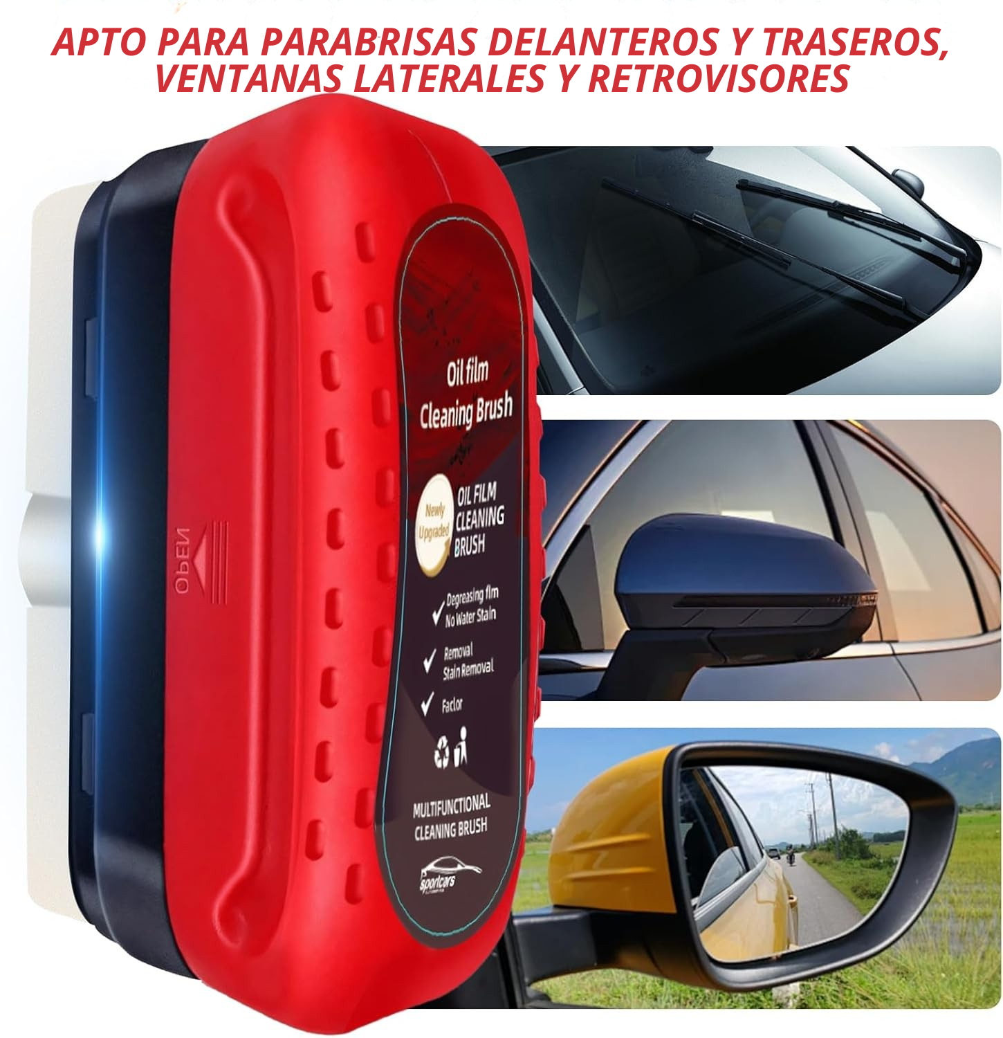 Oil Film Cleaning Brush – Visión Clara para una Conducción Más Segura