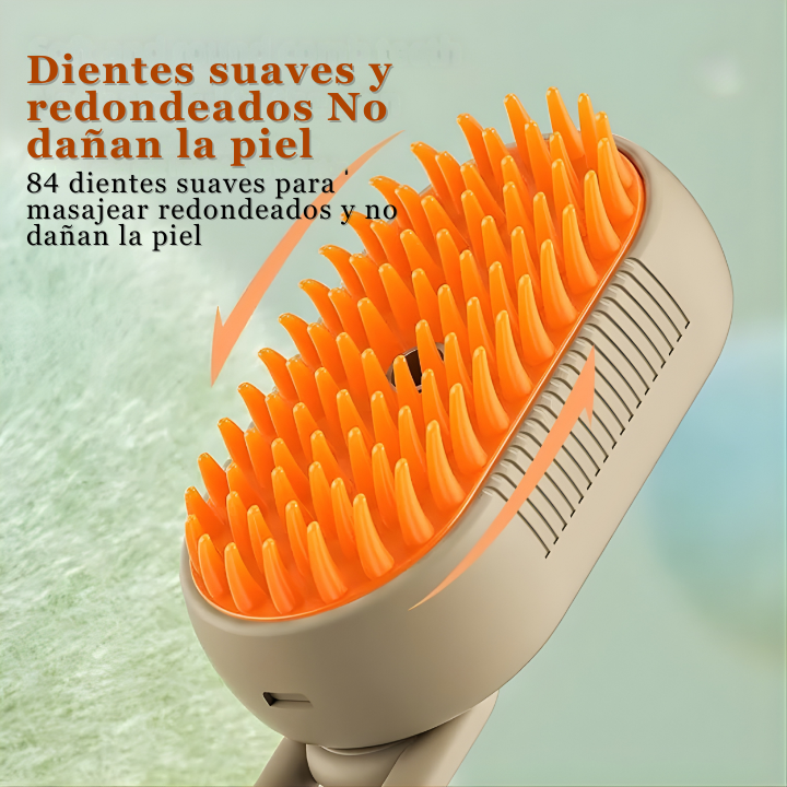 Cepillo de vapor: “Mantén el pelaje de tu mascota limpio, suave y sin enredos”