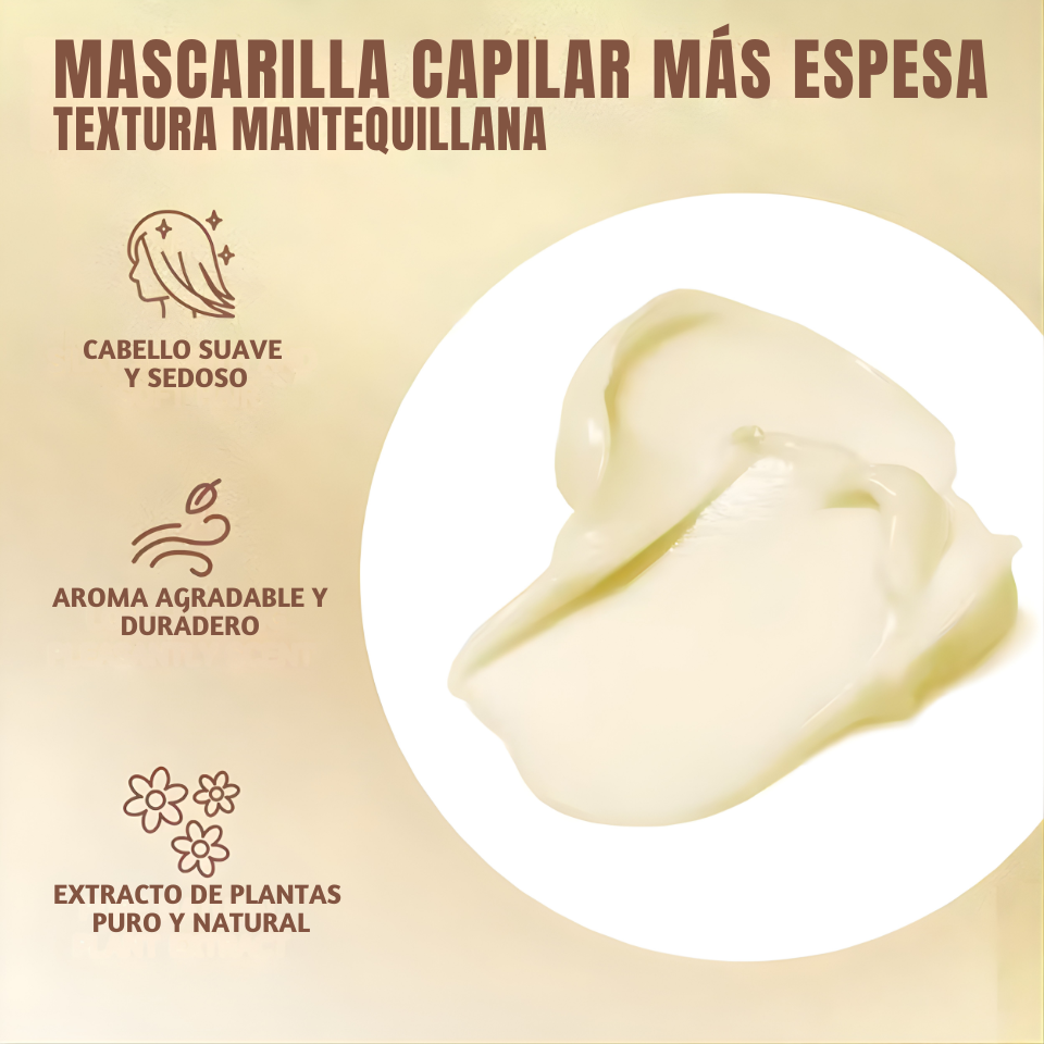 Mascarilla capilar profesional – Reparación profunda con colágeno y aceite de argán
