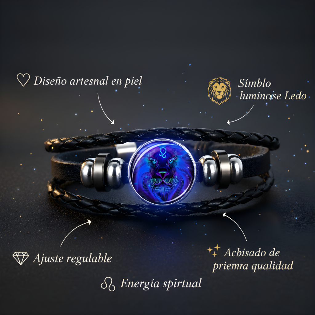 Pulsera Amuleto Espiritual Leo – Fuerza, Confianza y Energía Interior ✨ | ¡Llévate 2x1 Hoy!