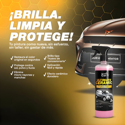 Cerámica definitiva | Spray de Recubrimiento Cerámico 3 EN 1 | 500 ML