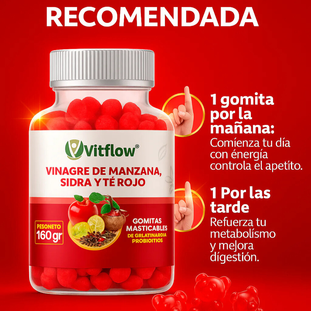 Gomitas Vitflow: La deliciosa manera de aumentar la energía, la digestión y la pérdida de peso