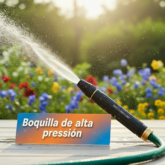 Boquilla de alta presión™: convierte cualquier manguera en una hidrolavadora al instante